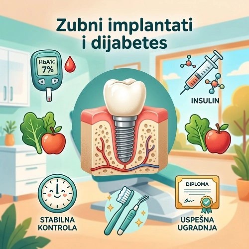 Zubni implanti i dijabetes Dr. Ljubica stefanović Dentib Arilje